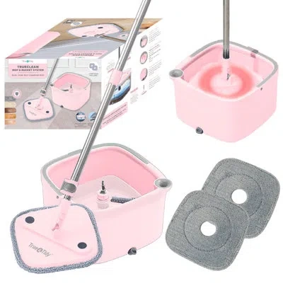 True & Tidy Trueclean Mop & Bucket System, Rose