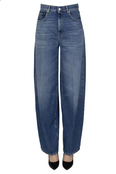 True Avenue Anna Wide Leg Jeans In Blue