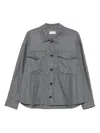 True Avenue Button-down Pocket Jacket In Gray