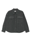 True Avenue Button-front Jacket In Gray