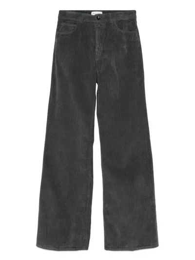 True Avenue Clara Trousers In Gray