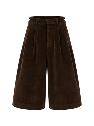True Avenue Corduroy Shorts In Brown