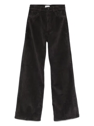 True Avenue Corduroy Trousers In Brown