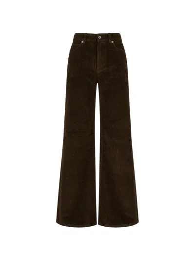 True Avenue Corduroy Trousers In Brown