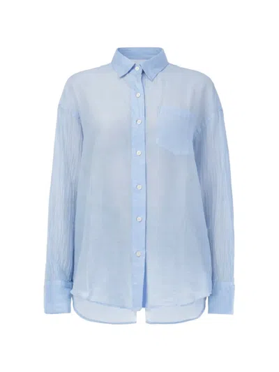 True Avenue Dani Shirt In Blue