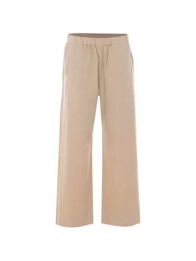 True Avenue Elasticated-waist Trousers In Neutral
