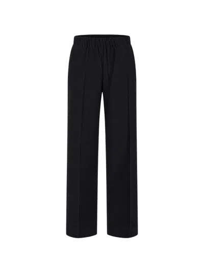 True Avenue Elasticated-waistband Wool Trousers In Multi