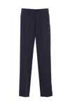True Avenue Pressed-crease Trousers In Blue