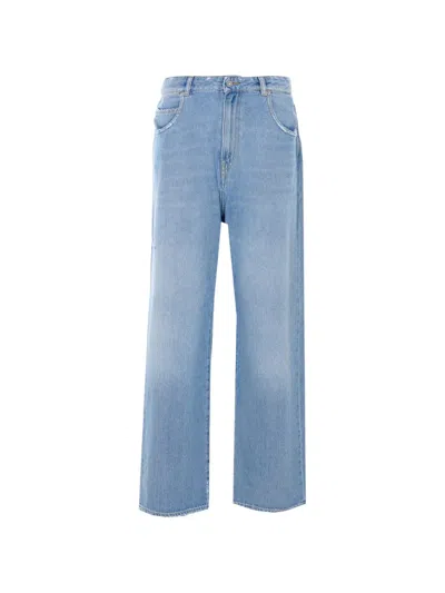 True Avenue Marta Used-effect Straight-leg Jeans In Blue