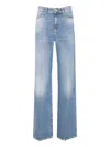 True Avenue Patch-pocket Jeans In Blue