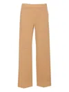 True Avenue Pensil Elastic-waist Trousers In Neutral