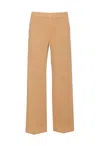 True Avenue Pensil Elastic-waist Trousers In Neutral