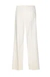 True Avenue Elasticated-waist Corduroy Trousers In White