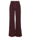 TRUE AVENUE TRUE AVENUE WOMAN PANTS BURGUNDY SIZE 28 COTTON