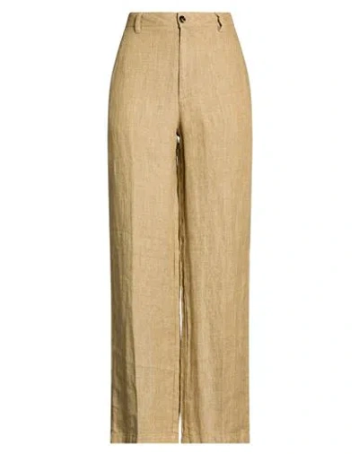 True Avenue Woman Pants Camel Size 27 Linen In Neutral