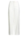 True Avenue Woman Pants Ivory Size 28 Cotton, Elastane