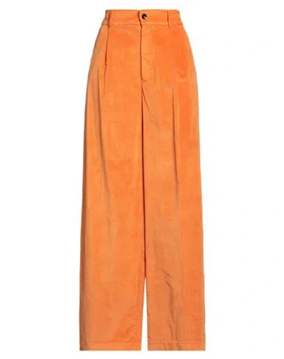 True Avenue Woman Pants Orange Size 30 Cotton, Modal, Elastane