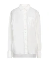 True Avenue Woman Shirt White Size Xl Cotton, Elastane In White