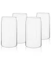 True Beer Can Pint Glasses, Set Of 4 In Clear