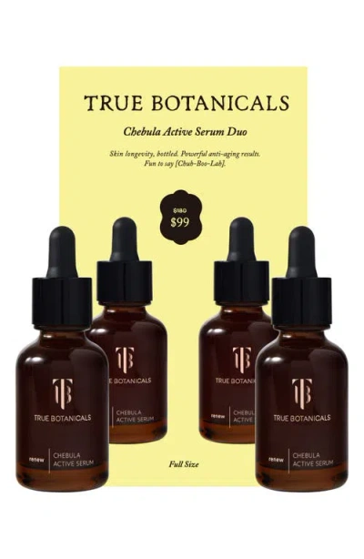 True Botanicals Chebula Active Serum Duo $180 Value In Transparent