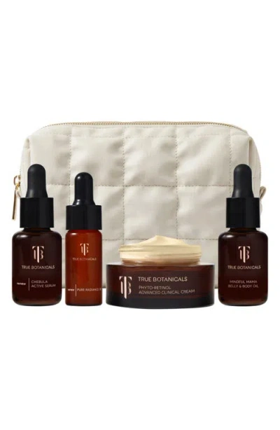 True Botanicals Mindful Mama 4-piece Skincare Set In Transparent