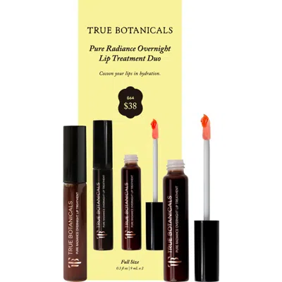 True Botanicals Pure Radiance Overnight Lip Treatment Duo $64 Value In Transparent
