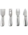 True Botero Cheese Tool Set In Silver