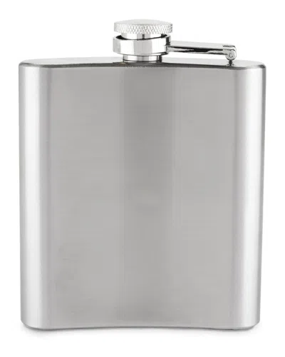 True Brands 6oz Stainless Steel Flask With Funnel