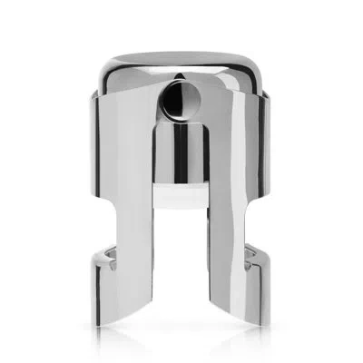 True Brands Fizz Chrome Bottle Stopper In Silver