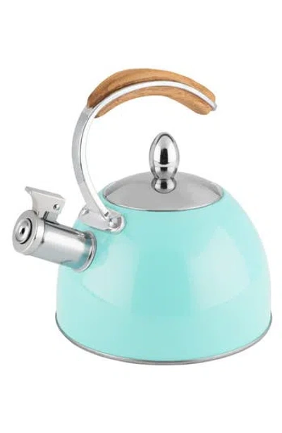 True Brands Presley 2-quart Enameled Stainless Steel Kettle In Blue