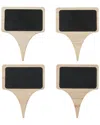 True Brands Set Of 4 Wooden Cheese Markers