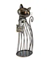 True Cat Wine Cork Display In Bronze