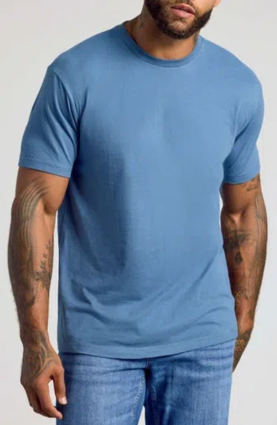 True Classic Classic Crewneck T-shirt In Blue