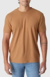 True Classic Classic Crewneck T-shirt In Brown