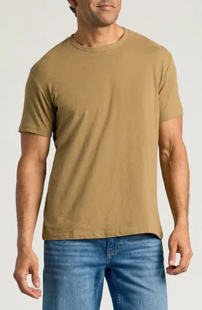 True Classic Classic Crewneck T-shirt In Brown