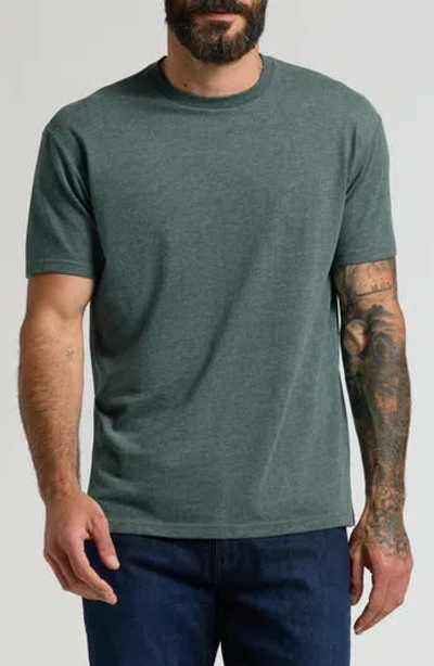 True Classic Classic Crewneck T-shirt In Dark Heather Hedge