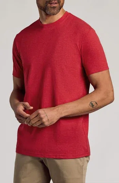 True Classic Classic Crewneck T-shirt In Dark Heather Lava