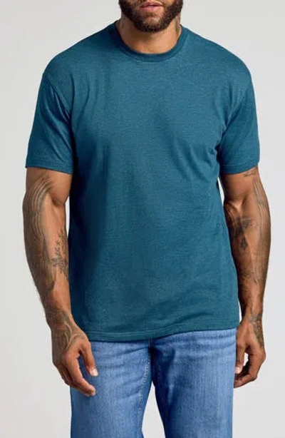 True Classic Classic Crewneck T-shirt In Dark Heather Pond
