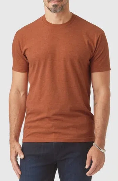 True Classic Classic Crewneck T-shirt In Gingersnap Heather