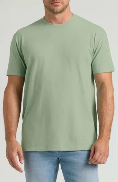 True Classic Classic Crewneck T-shirt In Sage Green