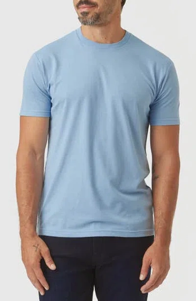 True Classic Classic Crewneck T-shirt In Sky Blue Heather