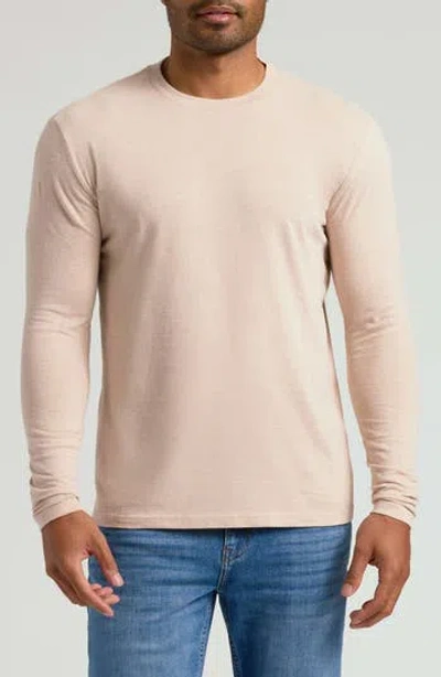 True Classic Classic Long Sleeve Crewneck T-shirt In Neutral