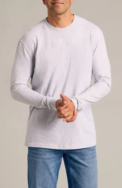 True Classic Classic Long Sleeve Crewneck T-shirt In White