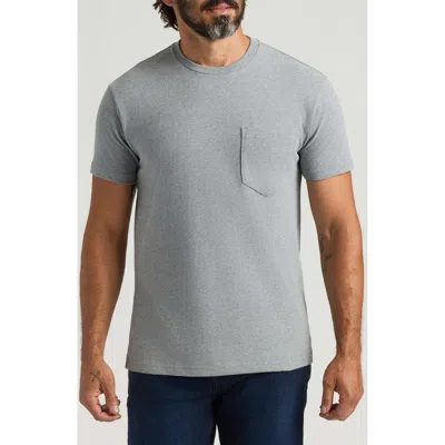 True Classic Heavyweight Pocket T-shirt In Gray