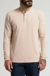 True Classic Performance Henley In Neutral