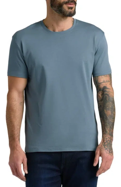 True Classic Pima Cotton Crewneck T-shirt In Gray