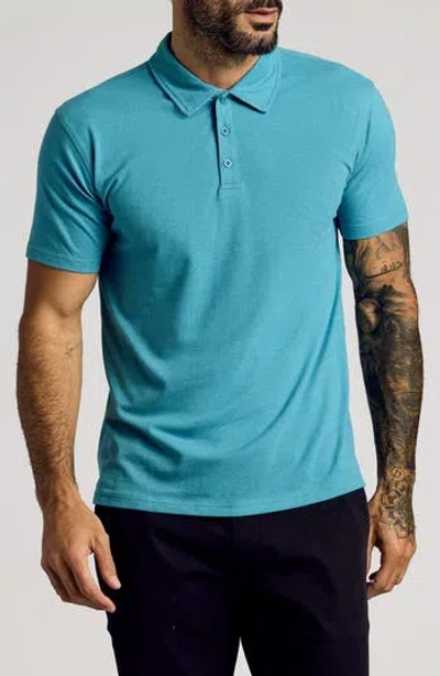 True Classic Polo In Dark Heather Harbor