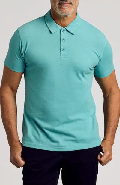 True Classic Polo In Dark Heather Ocean