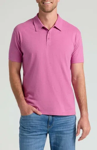 True Classic Polo In Heather Magenta