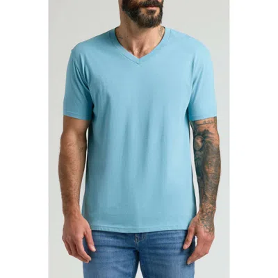 True Classic Short Sleeve V-neck T-shirt In Heather Voyage
